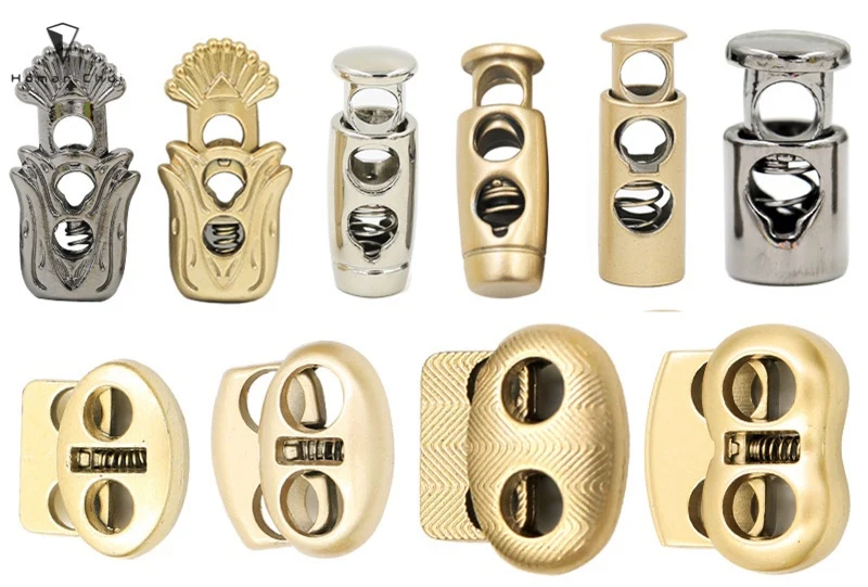 factory price Clothing rope end custom cord spring toggle stoppers for clothing