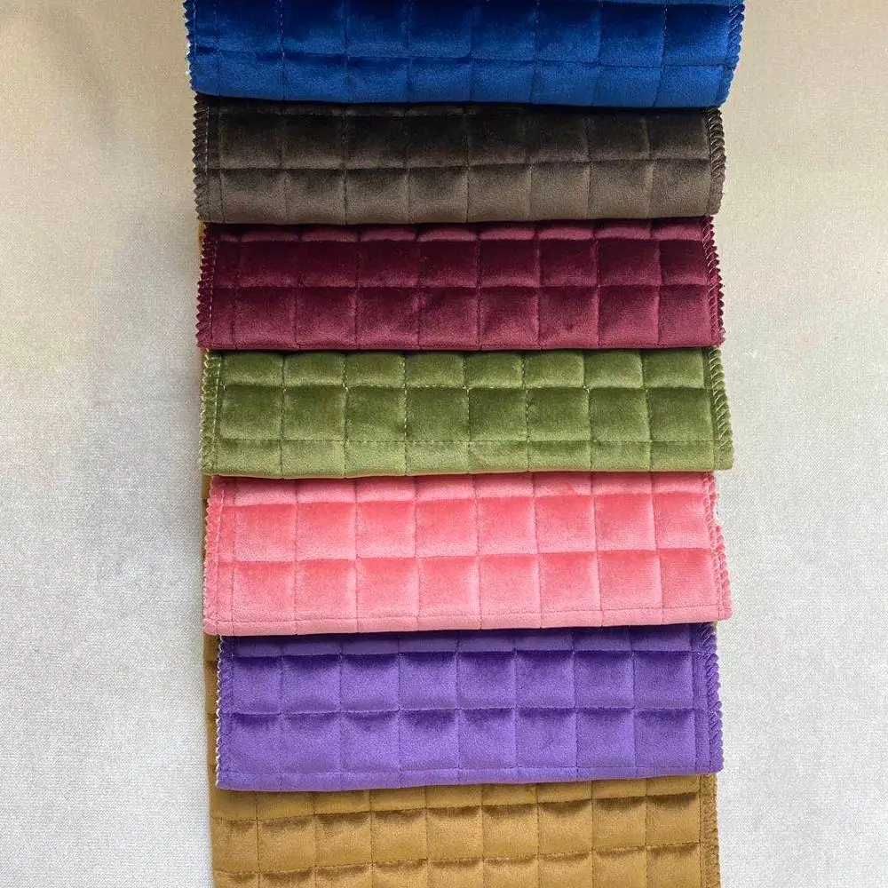 JL21400--High Quality Classic Soft 100% Polyester Holland Velvet Embroidery Fabric For Sofa