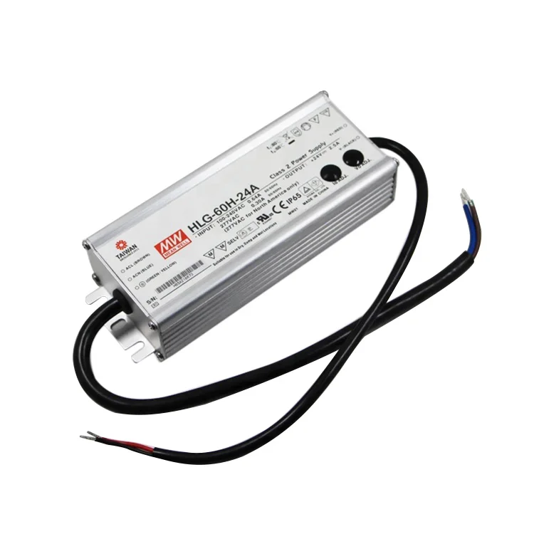 MEANWELL LED Driver HLG-60H 60W Adjustable Switch Power Supply Mean Well Waterproof Constant Current Led HLG-60H