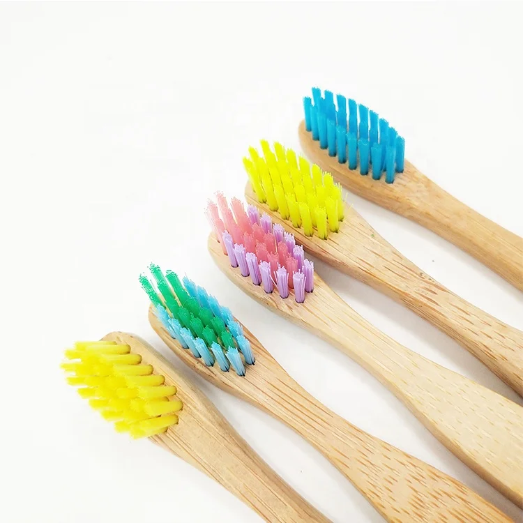 Custom Family Kids Bristle Brush Toothbrush Childs Bamboo Eco Friendly Children 100% Biodegradable Mao Bamboo Eco Paint Soft