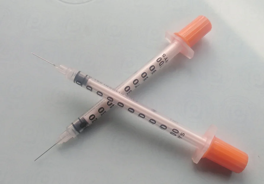 1ml U100 0.5ml disposable injector jeringa desechable insulin syringe with needle