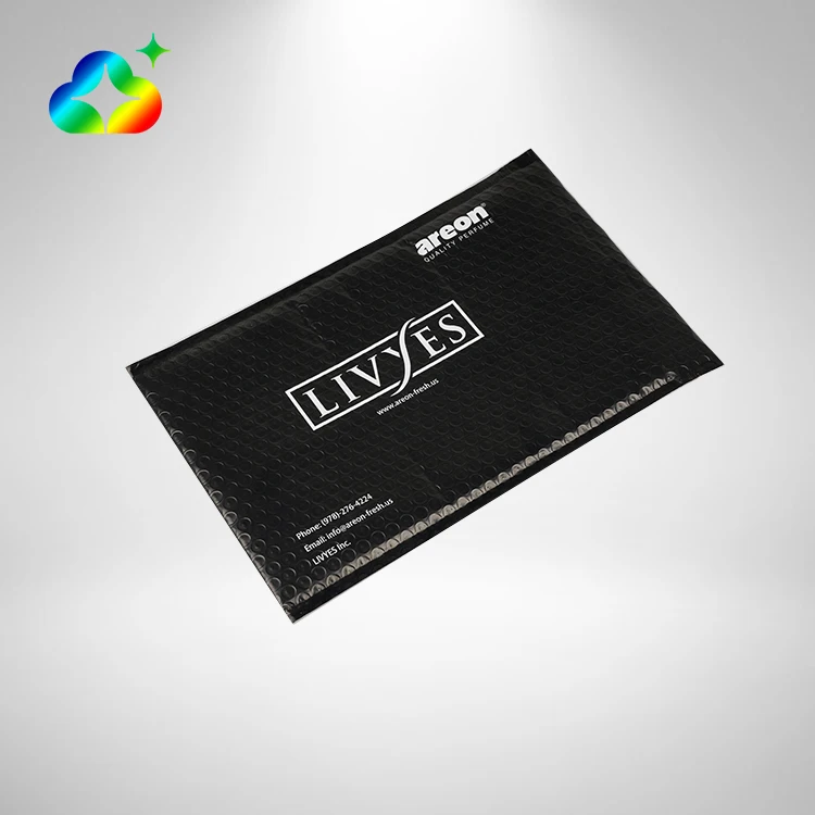 Custom Size 6x10 Black Bubble Mailer Air Padded Envelopes Biodegradable Shipping Bags For Express Delivery
