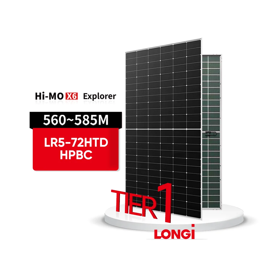 Tier 1 A Grade Original Longi Himo X6 Explorer Solar Panels With HPBC Technology LR5-72HTD 570w 575w 580w 585w