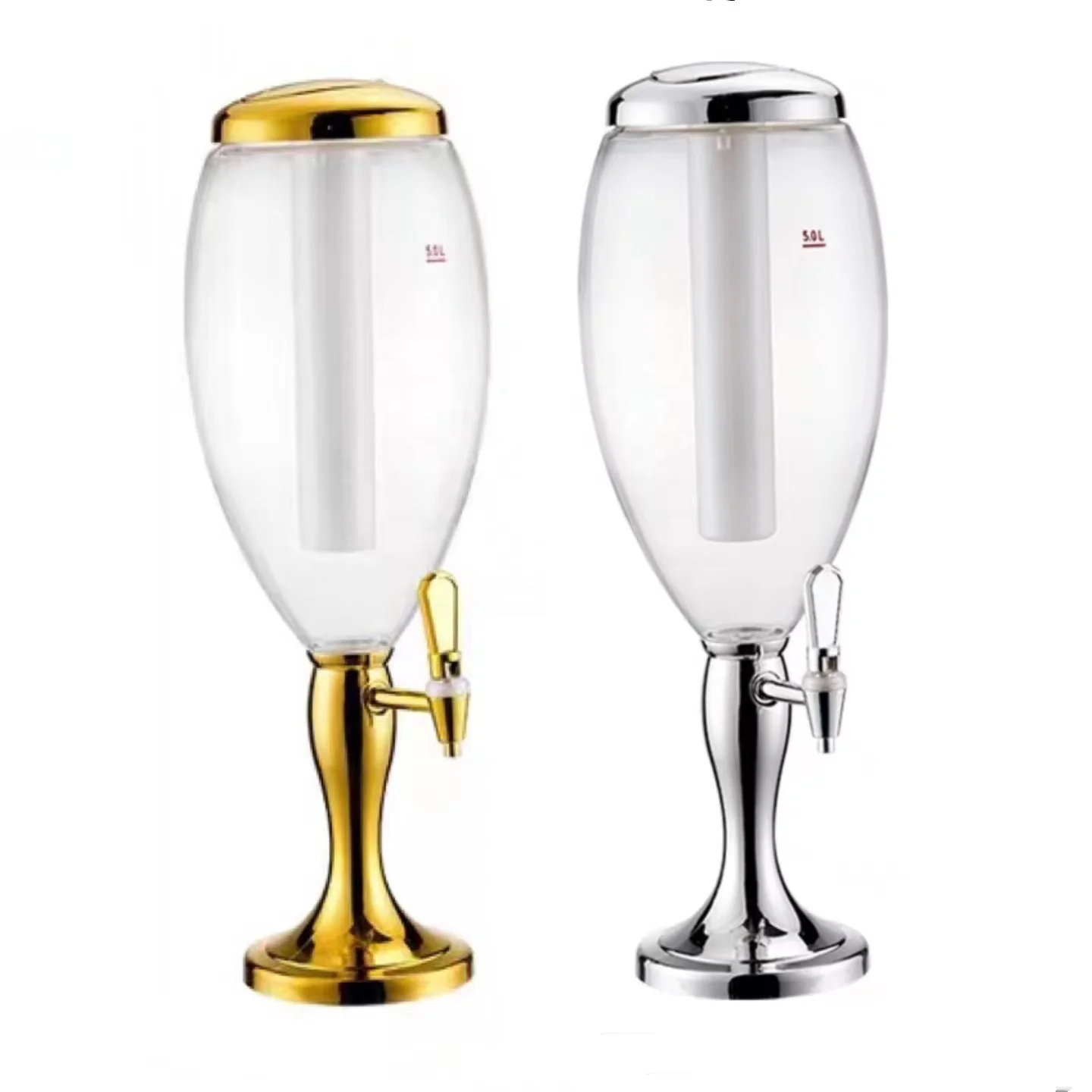 Promotion Desktop portable Draft Beer Dispenser Cold Drink Deer Tower 3 liters Beer set for the bar Beer Dispenser Customized