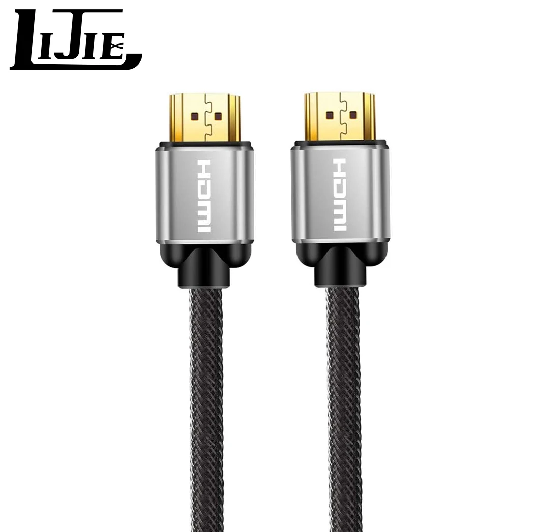 8k hd cable High Speed Gold-plated TV HDMI 2.1 Cable Braided 3M 8K 60Hz 4K 3D Ultra HD Video Audio HDMI Cable 8K