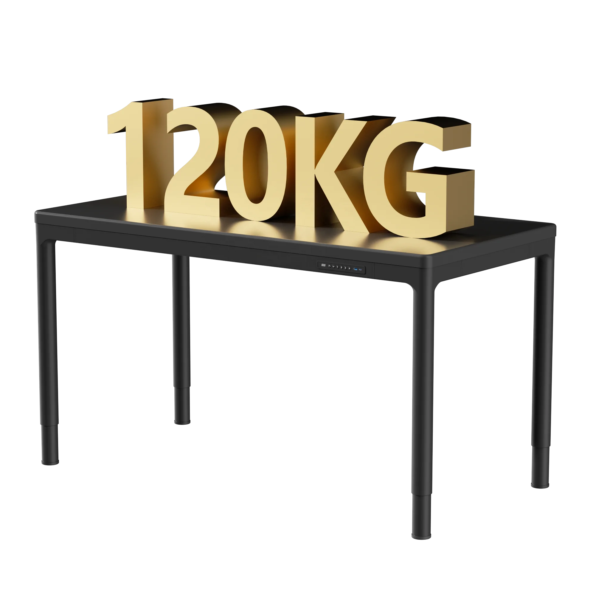 V-mounts electric quad-motor sit to stand executive desk dinner table with fast charging ports VM-JSD8-03-D