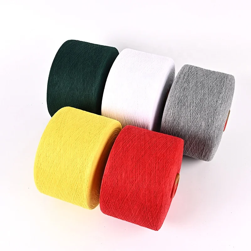 Bulk Price OE Cotton Polyester Blended Spun Yarn for Knitting Weaving
