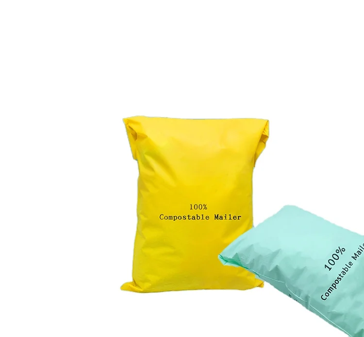 Eco-friendly swimwear packing mailer compostable shipping bag for clothing biodegradable mailing bag