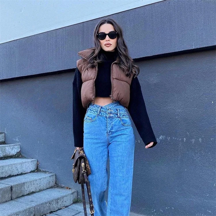 Wholesale Women Warm Down Vest 100% Real Warm Down Vest Casual Comfortable Down Vest For Women