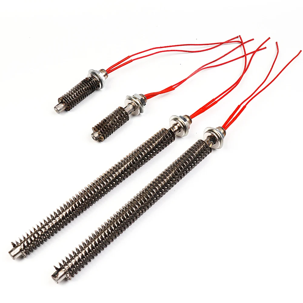 Настраиваемые электрические одноголовочные спиральные трубки Annai из нержавеющей стали, нагревательные стержни, промышленный нагреватель с ребристым картриджем