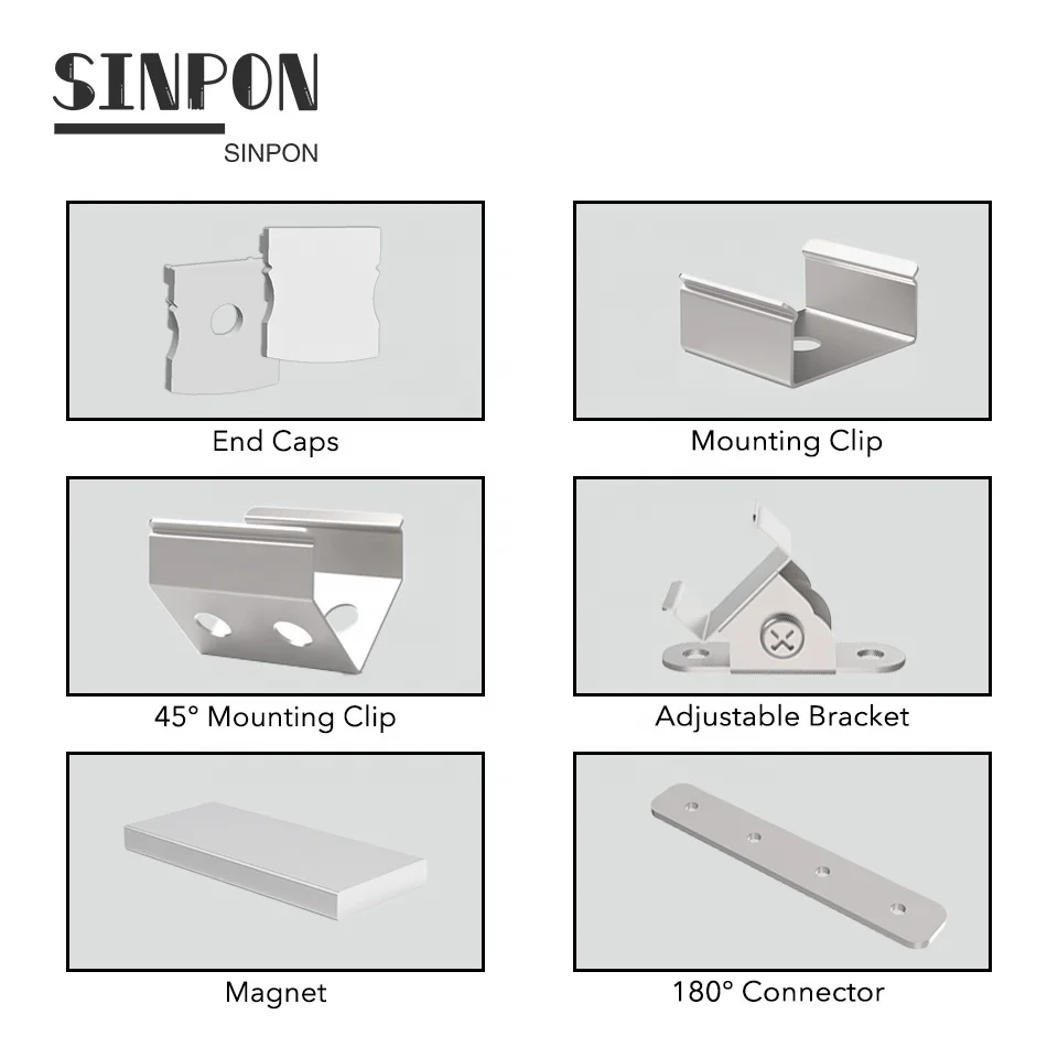 ALU1719 17.1mm * 18.5mm Led Aluminum Profile