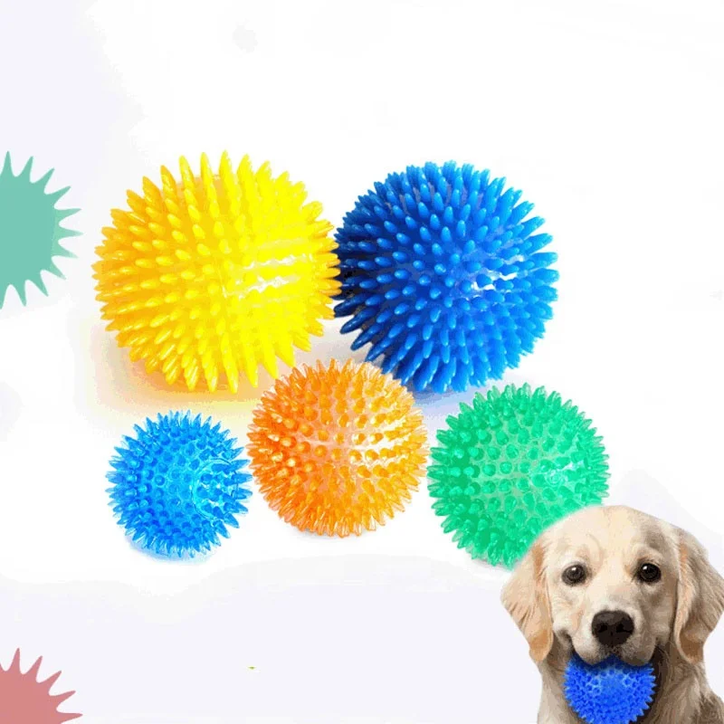 TPR Puppy Toys Dog Toy Squeaky Balls Chew for Dogs