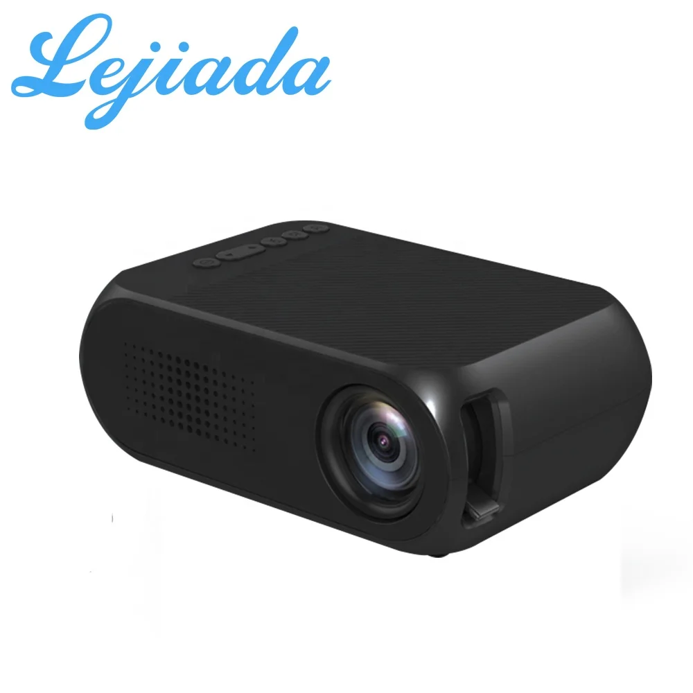 Lejiada Мини проектор для детей Портативный 1080p Поддержка 4K экран мобильного телефона осветительный светодиодный прибор дневного мини-проектор YG320 открытый домашнего