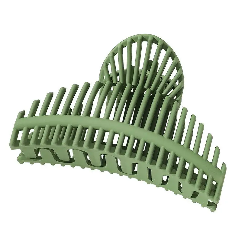 Simple and versatile shark plastic grip semicircle hairpin back hair claw hair accessories for women