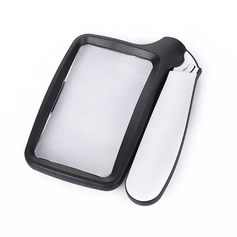 
New Hand-held Folding Type With 5 LED Lights Illumination Magnifying Glass For Reading 