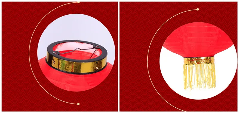 Traditional Chinese Outdoor Red Lantern New Year Decoration