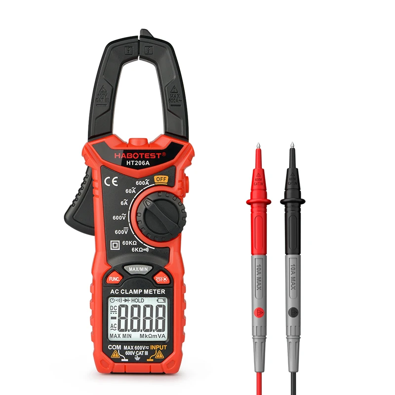 HT206A mended Electrician Special High-precision Measurement Automatic Range Digital Clamp Meter