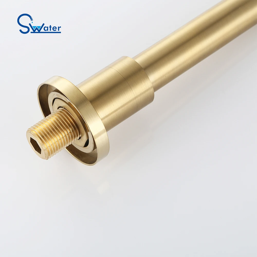 
Hotel hot cold faucets mixers taps bathroom gold concealed bathroom wall basin faucet 