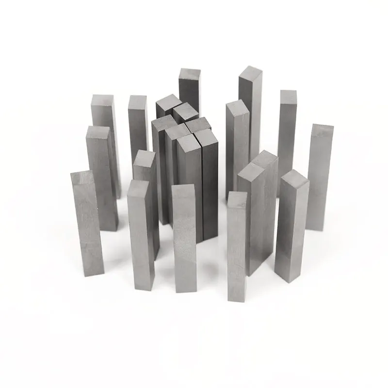 Customized tungsten bar YG8 YG6 10-330mm Length HIP Sintered Tungsten Carbide Flat Bars Carbide Strip