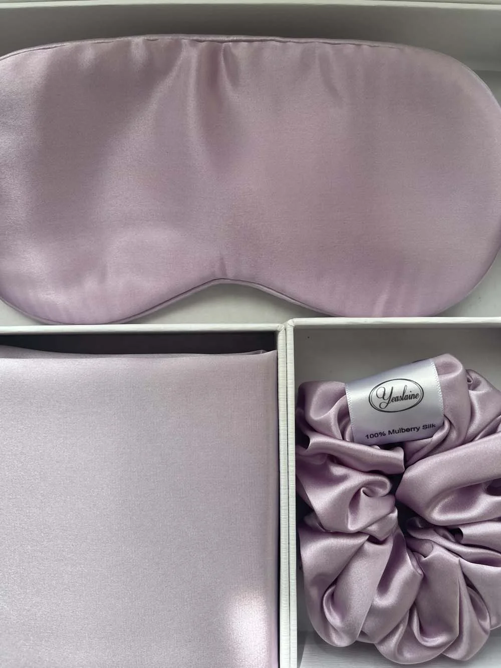 Super Soft Pure 100% Mulberry Silk Gift Set Luxury 16/19/22/25 momme Good Quality