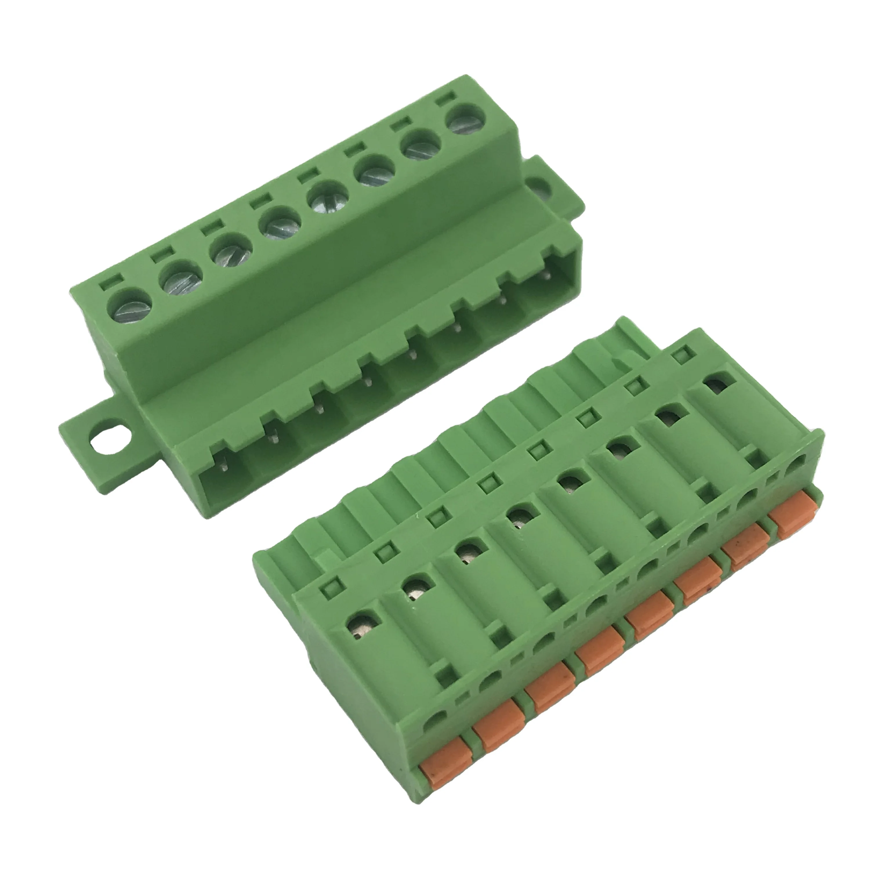 8 pin contacts male and female 5.08mm pitch pluggable spring terminal block