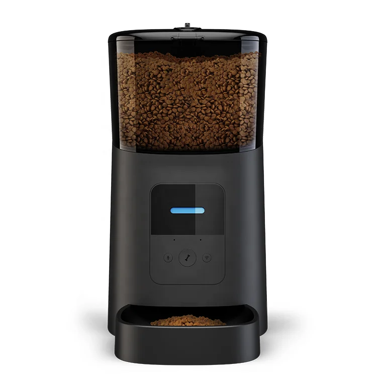 Wholesales 6L Dog Cat Smart Pet Feeder Wifi Alexa Tuya Smart Mobile Phone App Remote Control Microchip Automatic Pets Feeder