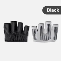 OEM Guantes deportivos Half finger Silica gel nylon Four finger Silicone gloves Guantes de silicona pilates Yoga Fitness gloves