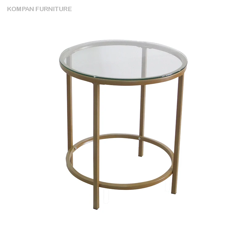 Living room furniture round glass table top coffee table luxury furniture marble coffee table