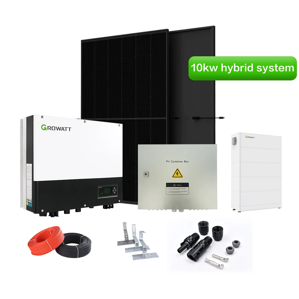 hybrid solar system kit complete10kw 15kw solar power energy hybrid system