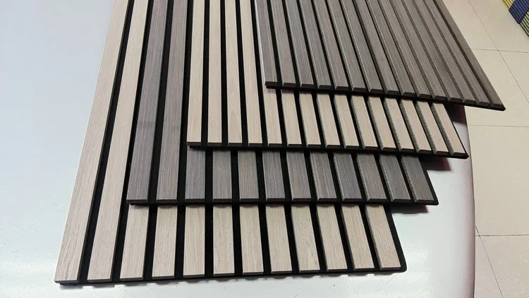 Soundproof Natural Oak Wooden Akupanel Acoustic Panel Wall Slat Wood Wall Panels 3d model design