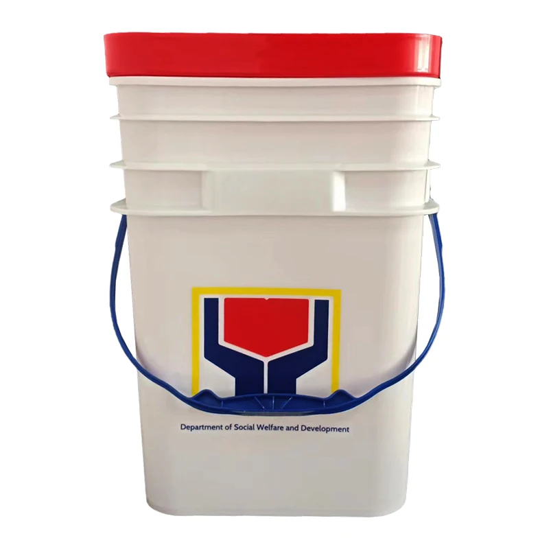 20 liters of material plastic square bucket pp raw material multi-functional bucket washing powder container