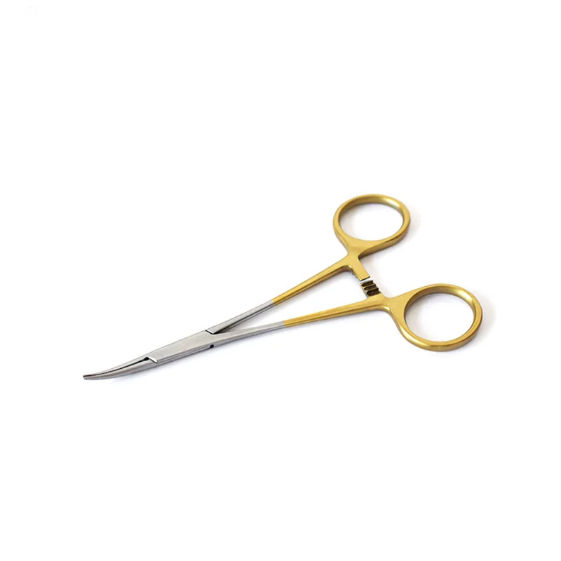 Hot Sale Best Quality Straight Iris Scissors Surgical Curved with Golden