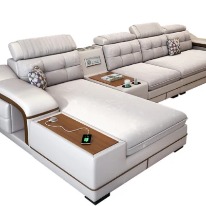 2023 Modem High quality living room fashionable and natural leather sofa