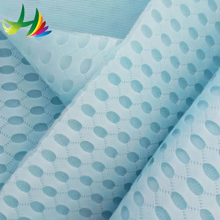 043 Big Hole 4D air mesh fabric for bedding polyester fabric 3d mesh fabric sandwich 100 polyester