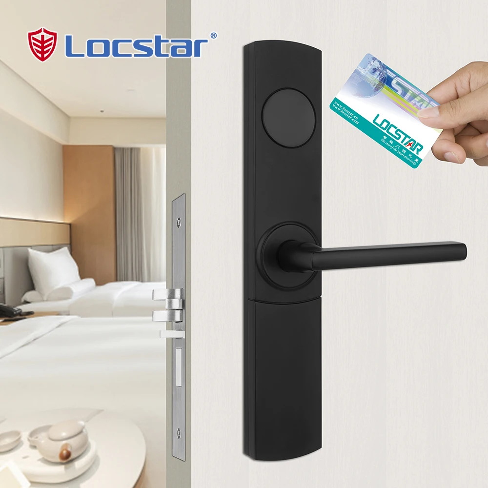 High Quality Security Locstar Cerradura  Key  Nfc Card Automated Serrure Rfid Hotel Door Lock System