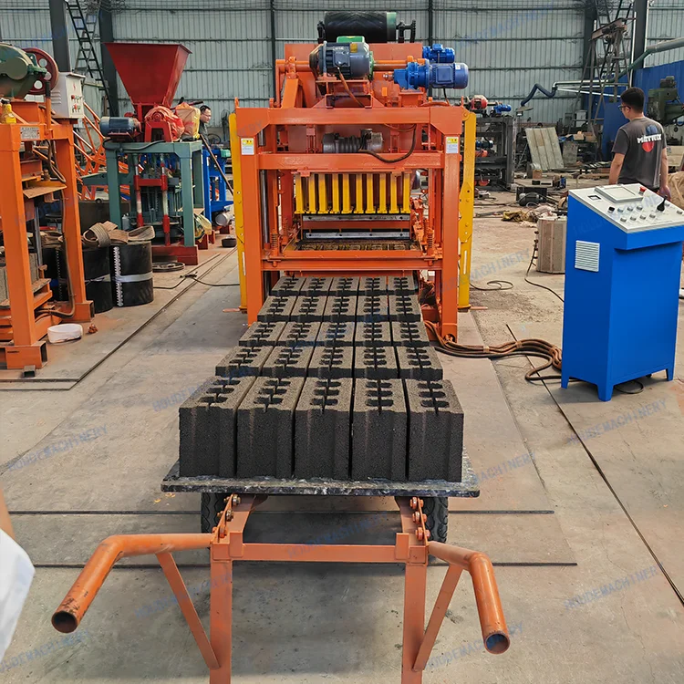 4-25D Manual Fly Ash Cement Brick Block Making Machine Hollow Solid Concrete Competitive Price Engine Custom Line Mold Design