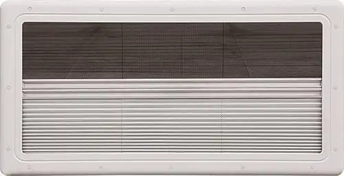 H10235 RV Double Glazed Acrylic Sliding Window with Block out Blind& Flyscreen Manual Adjustment for Variety of Opening Position