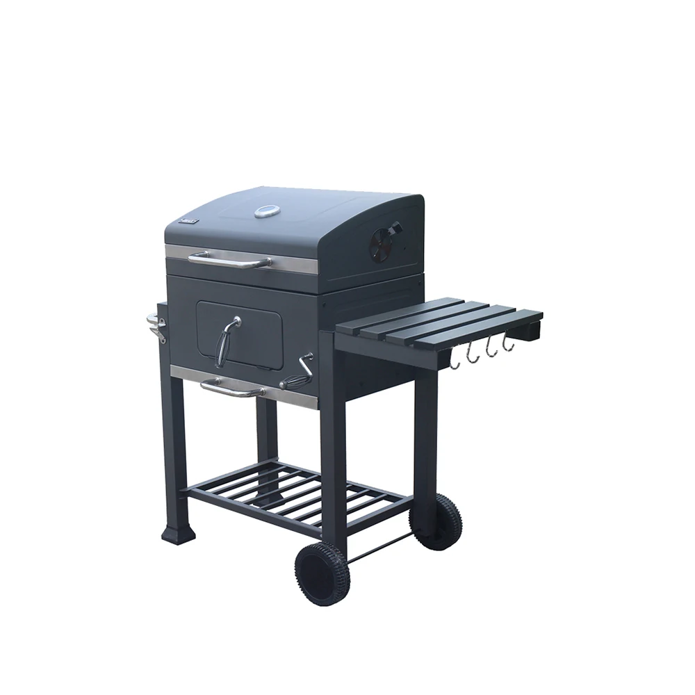 Outdoor Square Barbecue Smoker Grill Charcoal Bbq Grills