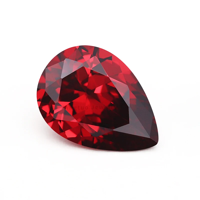 Gems Synthetic Pear Cut Stone Cubic Zirconia Top Quality 5a Cz Gemstone Garnet Synthetic Zircon Stone