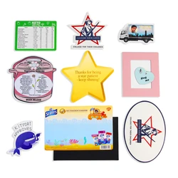 Advertising Promotion Gifts Custom Logo Printing Sublimation Paper Calendar Fridge Magnet Blank