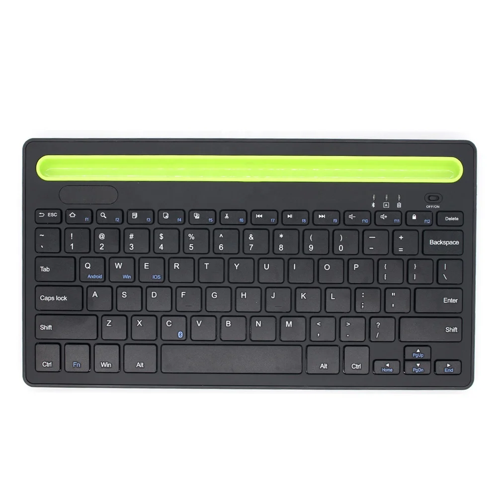 NEW Blue  tooth Wireless Keyboard with holder Notebook Tablets Laptop coumpter Pad keyboard rechargeable