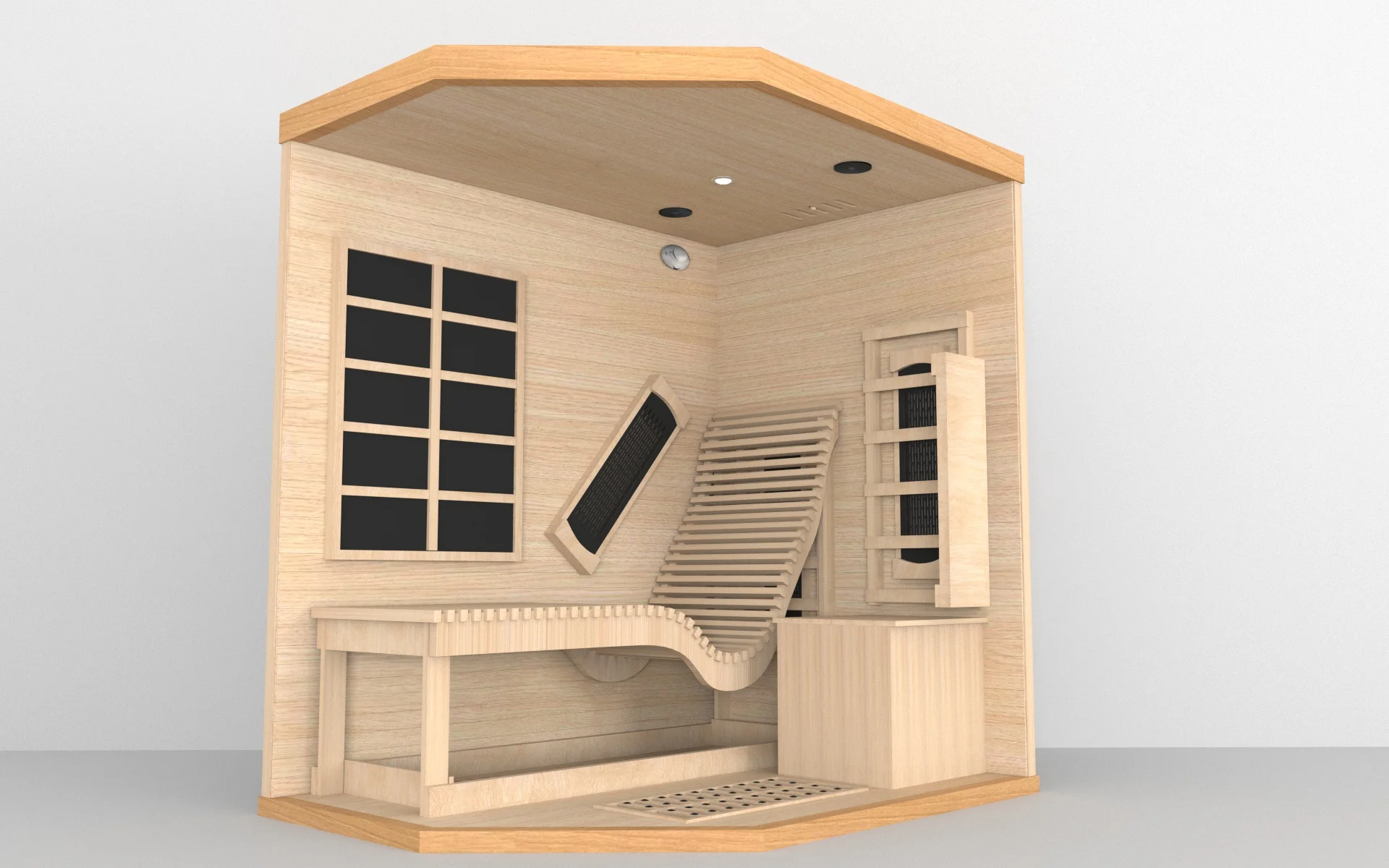 Ключи на заднем дворе инфракрасная сауна мягкое тепло комната