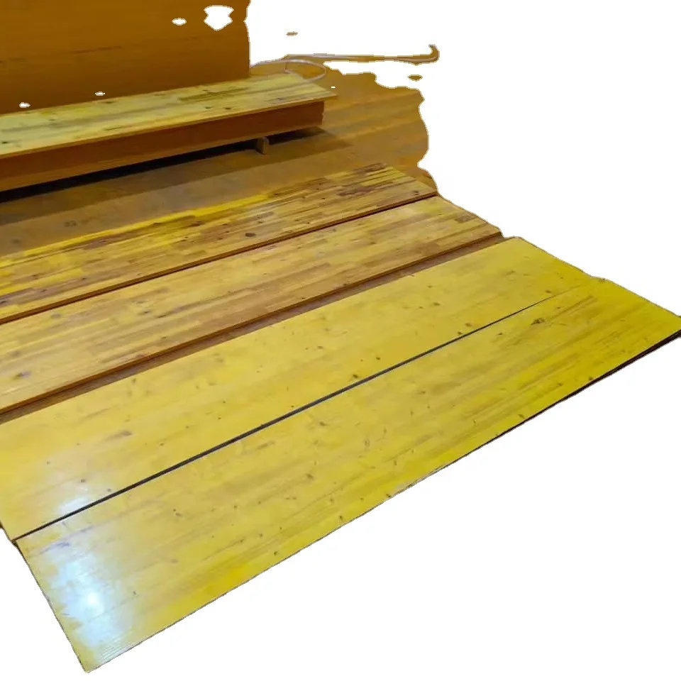 21mm  25mm 27mm Three Layer Yellow Shuttering Plywood For Slab Formwork To Wall