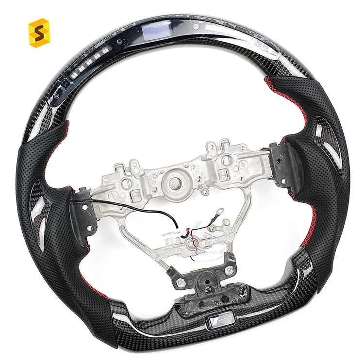 Shasha Carbon Car Part Carbon Fiber LED Steering Wheel For Lexus IS350 GS350 GS300 IS250 IS ES RX NX LS UX LC GS GX LX LC