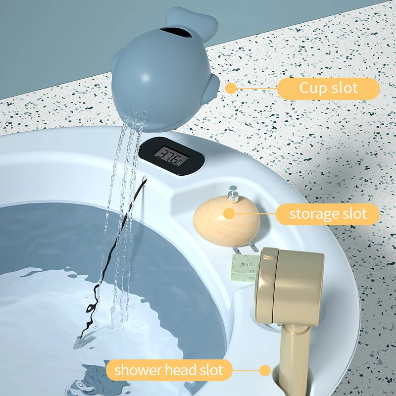 Новые стильные товары, детские товары для ванны, детские товары для ванны, Детская Пластиковая Складная портативная Ванна