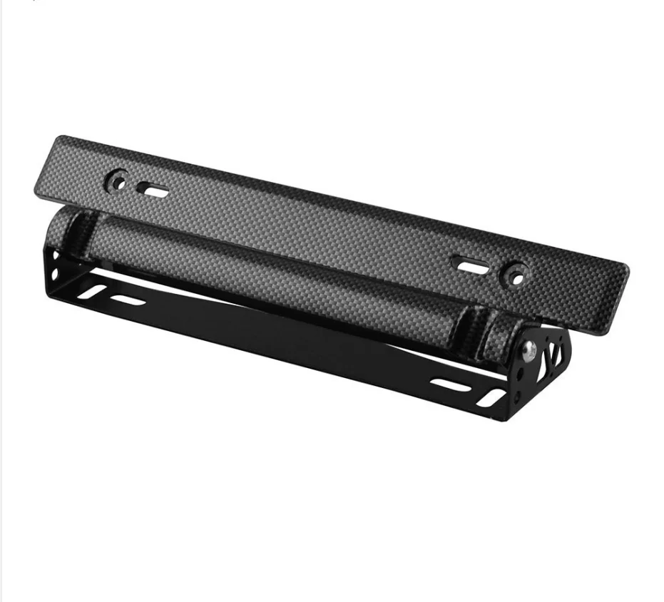 Carbon Fiber Pattern License Plate Frame License Plate Frame Adjustable License Plate Frame