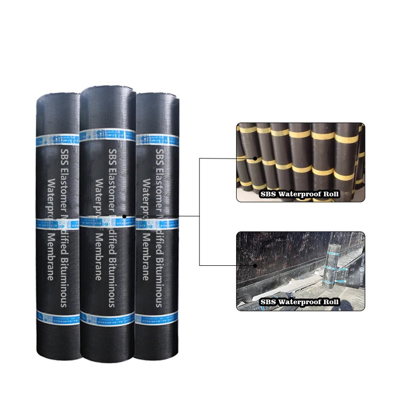 Китайский производитель, строительство, 3 мм, 4 мм, SBS, модифицированный битумированный фетр для дорожного покрытия