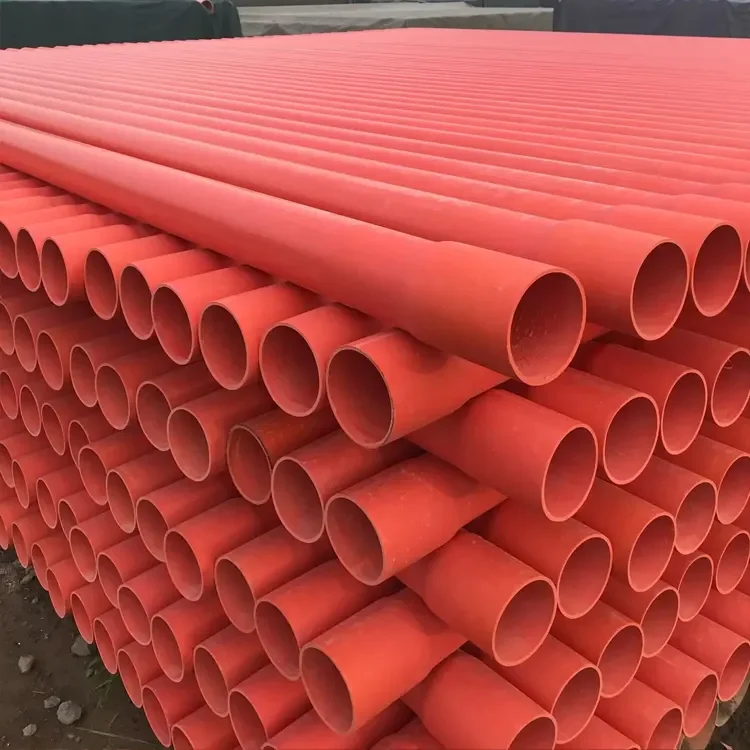 Embedded Type 200mm Round Shape CPVC Power Cable Protection Pipe For Laying Highways Pipelines