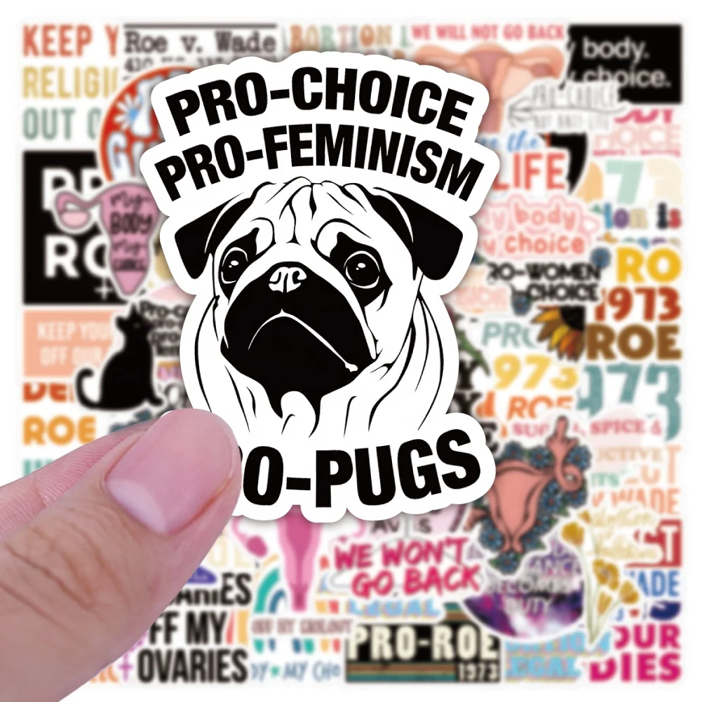 50pcs feminist Feminism Pro-C waterproof graffiti stickers luggage scooter computer cartoon decorative My Body My Choice sticker
