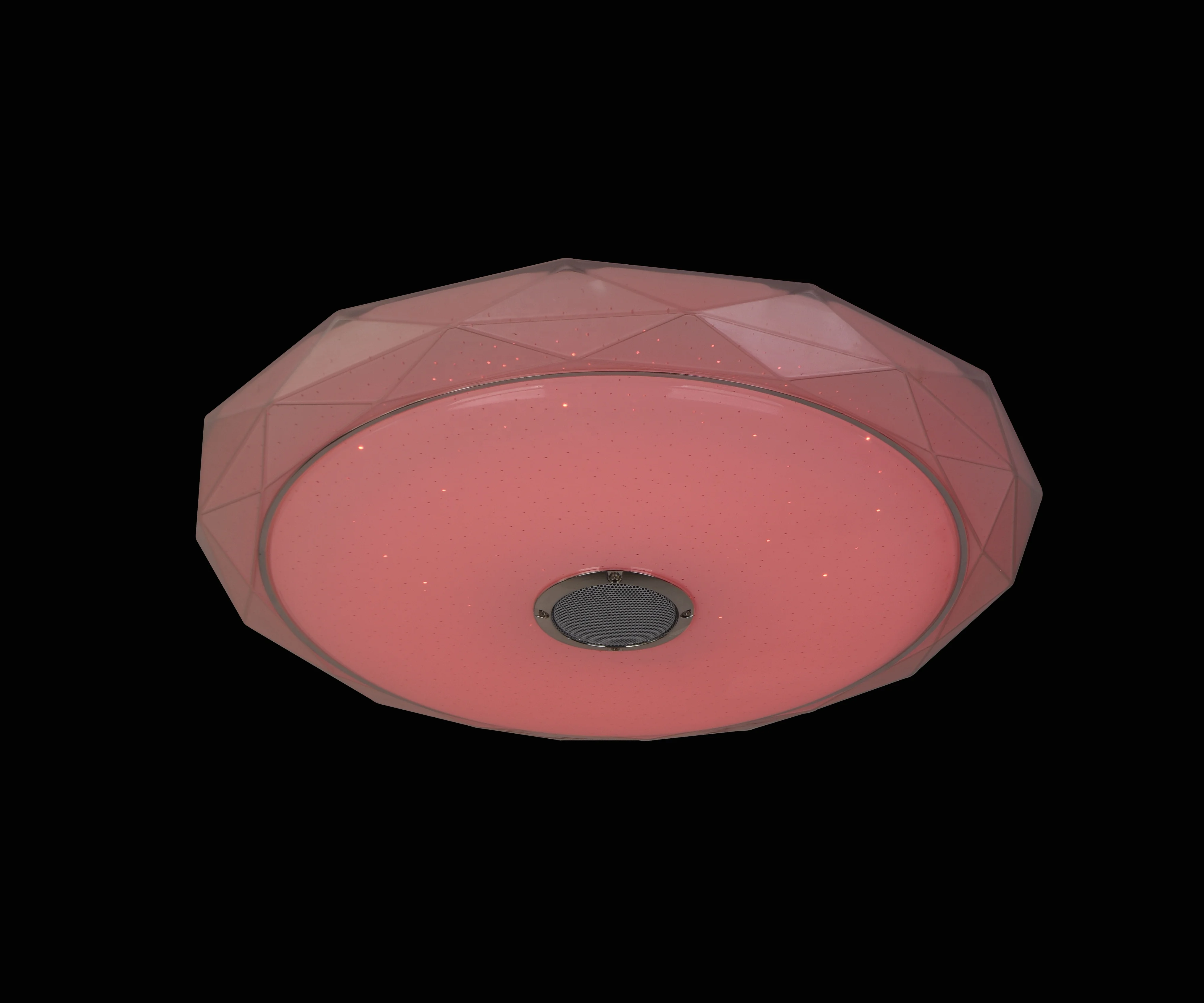 Fancy Ceiling Lights with Blueteeth Speaker Dimmable Home Lamps Crystal with Stars Bright Smart Music Lighting Remote Control